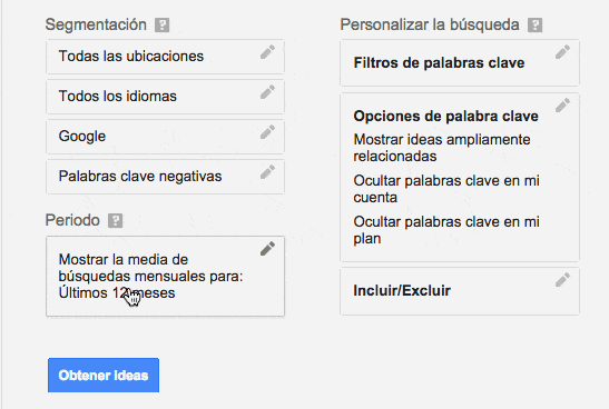 Filtrar periodo de búsquedas mensuales