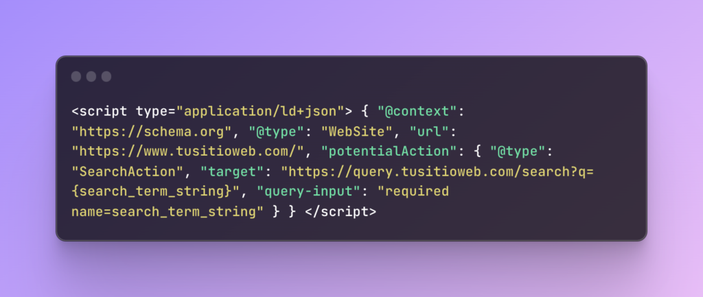 Código para Marcado Schema en Diccionario SEO de NinjaSEO