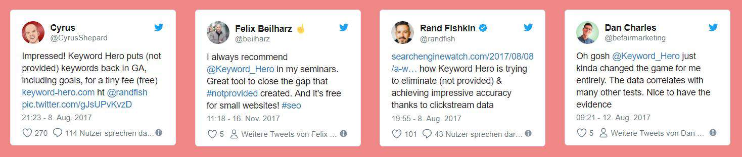 Algunos bloggers reconocidos que hablan sobre Keyword Hero