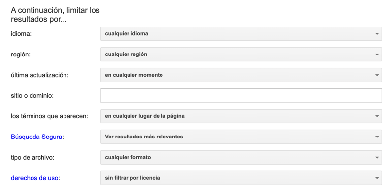 Formulario De Búsqueda Avanzada De Google 4