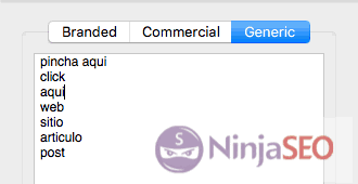 Branded anchors en URL Profiler