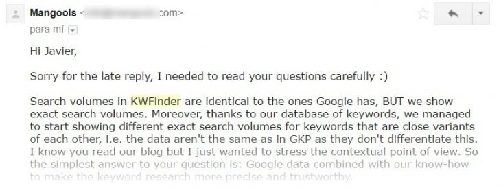 Kwfinder Herramienta Para Palabras Clave De Mangools Opt