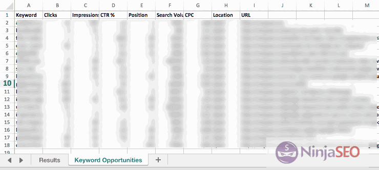Oportunidades de Keywords con URL Profiler