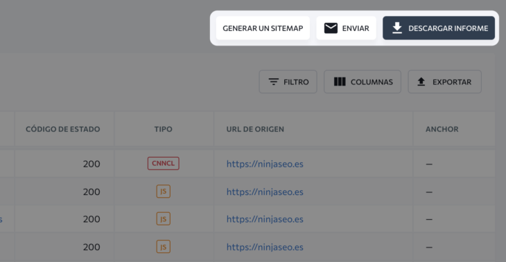 se ranking auditoría web informe ninjaseo opt