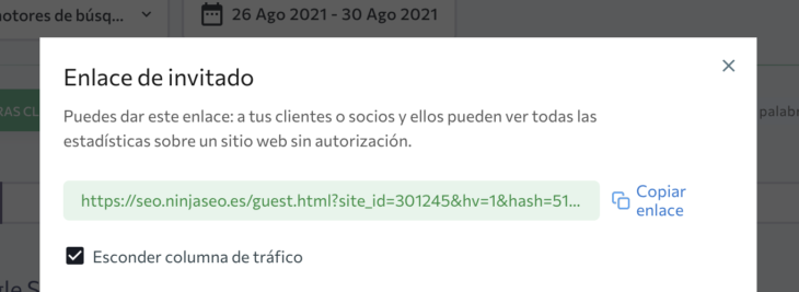 se ranking compartir rankings ninjaseo