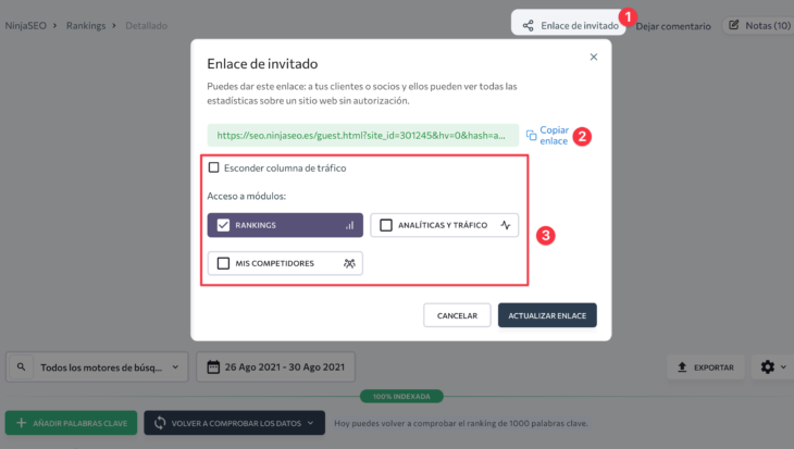 se ranking compartir rankings con clientes y colaboradores ninjaseo org