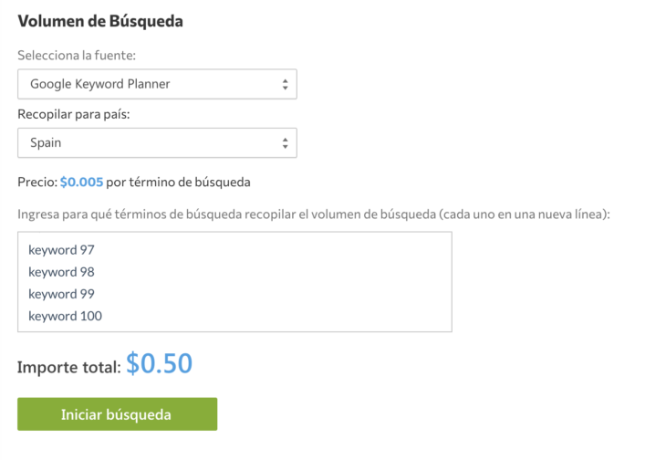 se ranking comprobar volumen de búsqueda ninjaseo org