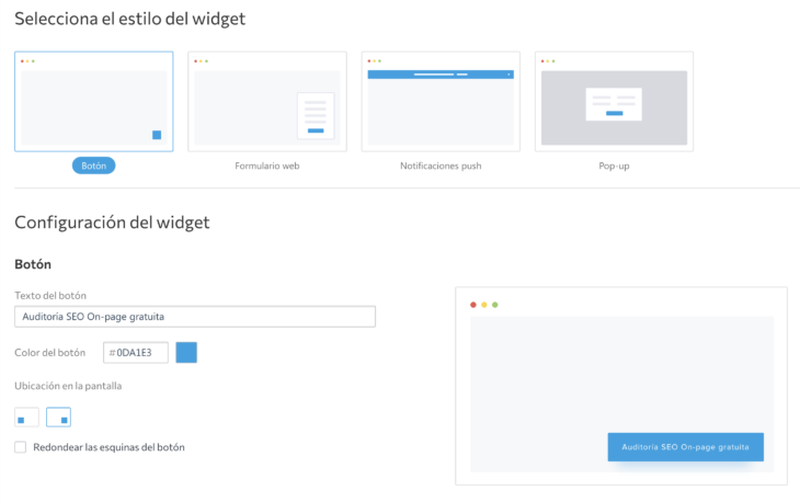 se ranking generador de leads widget ninjaseo org