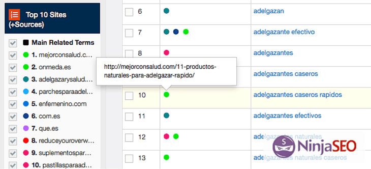 SERPWoo Keyword Finder Top 10 - NinjaSEO