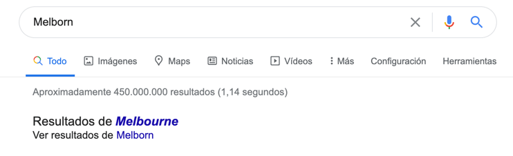 Sugerencias Incorrectas En La Búsqueda De Google