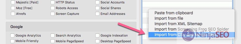 Unir datos de diferentes herramientas con URL Profiler