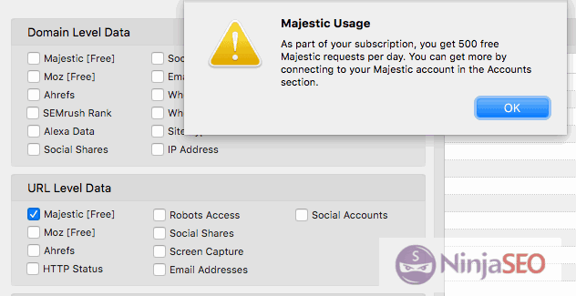 Usa los datos de Majestic con URL Profiler