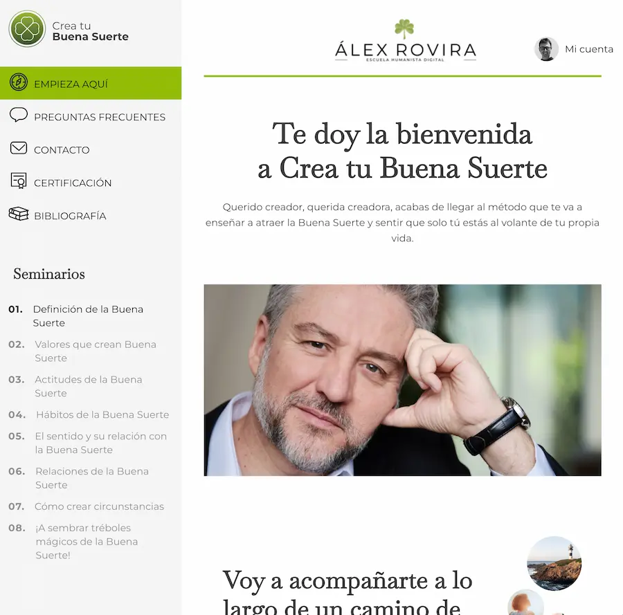 Alex Rovira Escuela Humanista Creat tu Buena Suerte