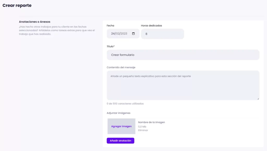 Anotaciones Reportes Web Modular