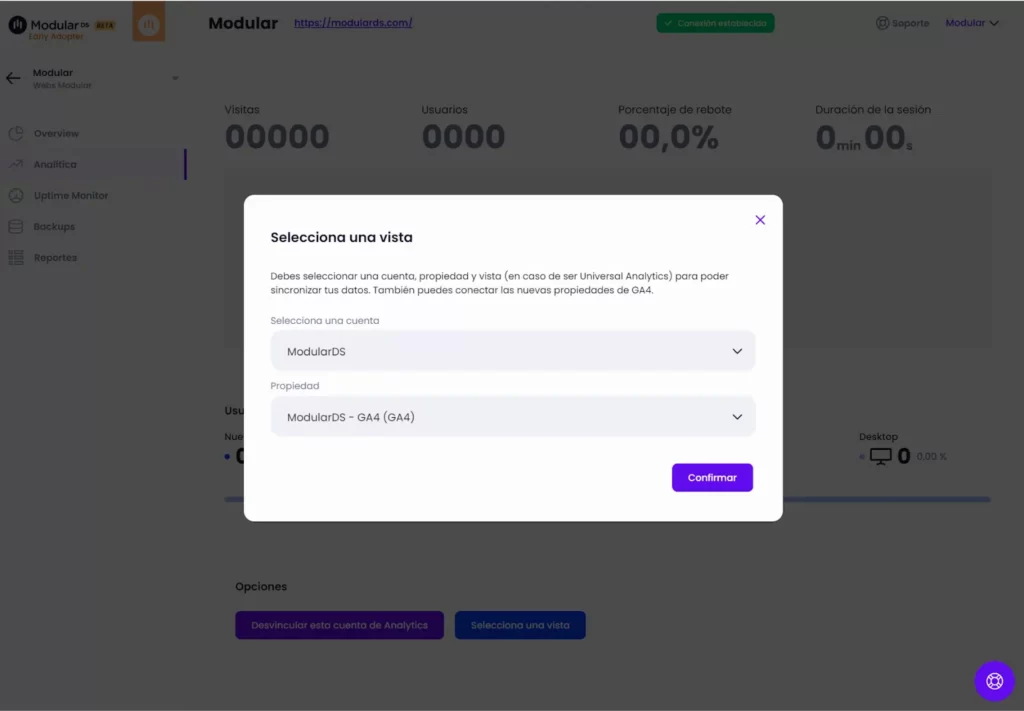 Google Analytics Vista Modular
