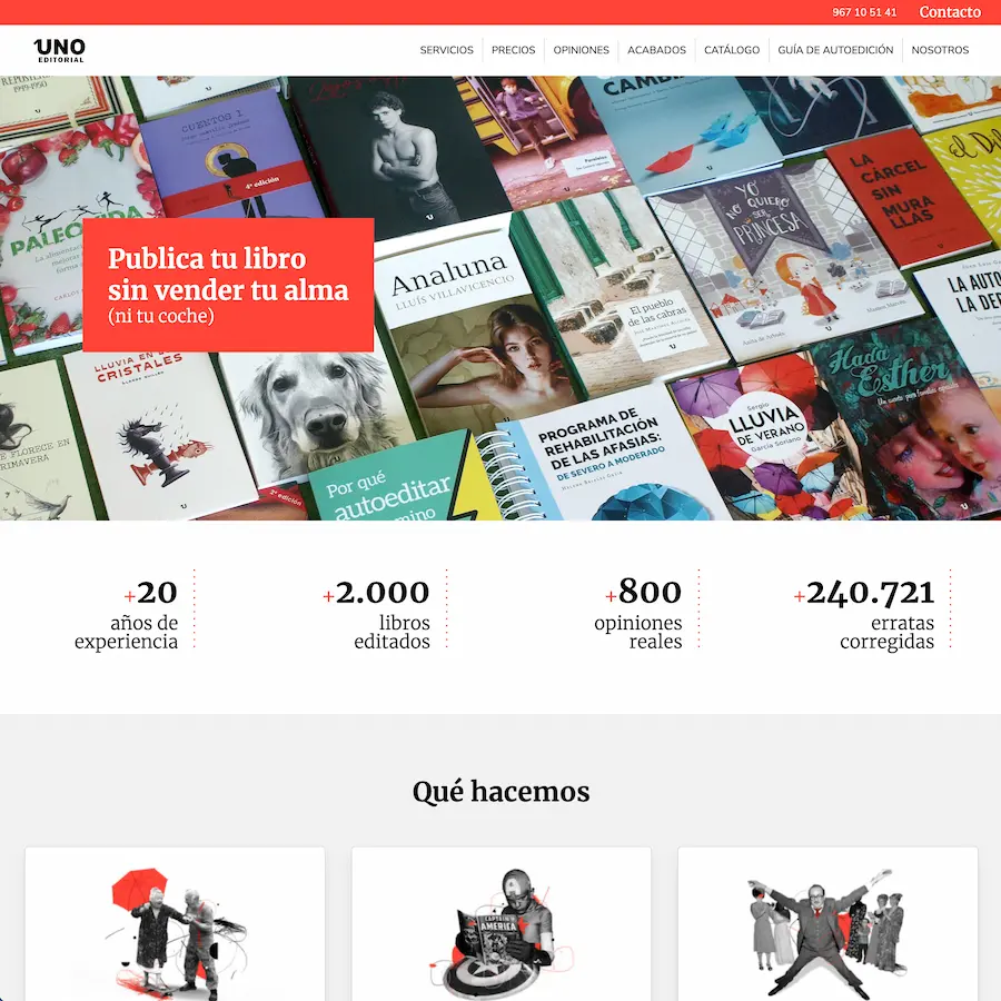Uno Editorial Página de inicio