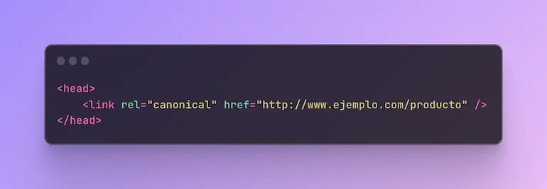 Etiquta Canonical en NinjaSEO
