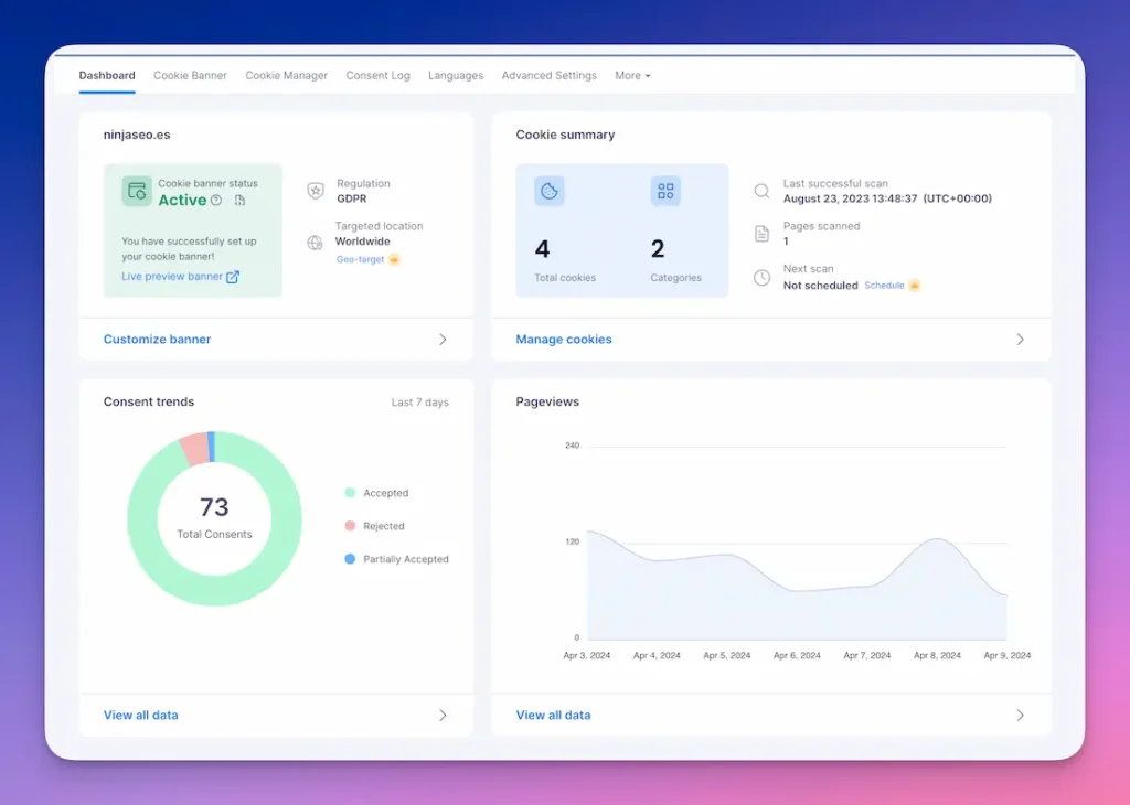 CookieYes Cookie Banner