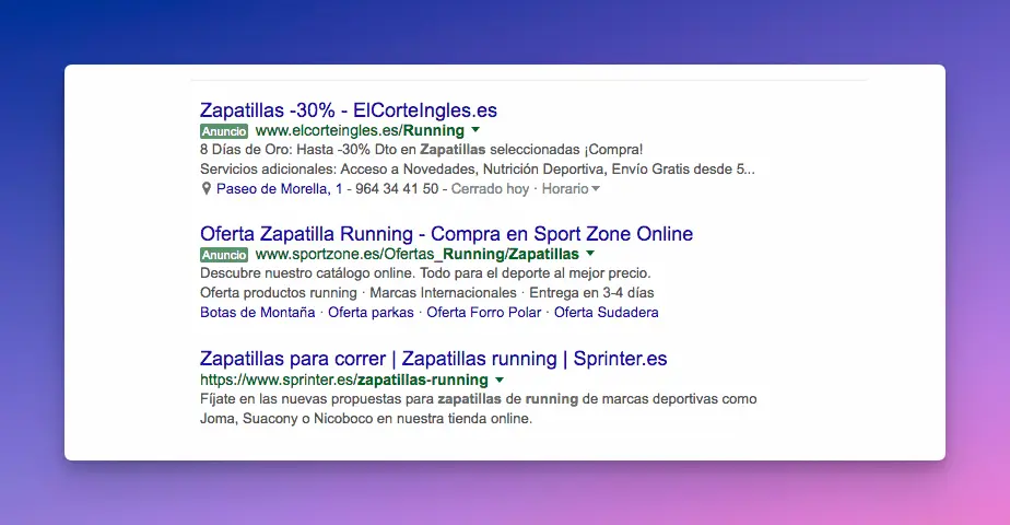 Buen Call to Action para Ads en Google