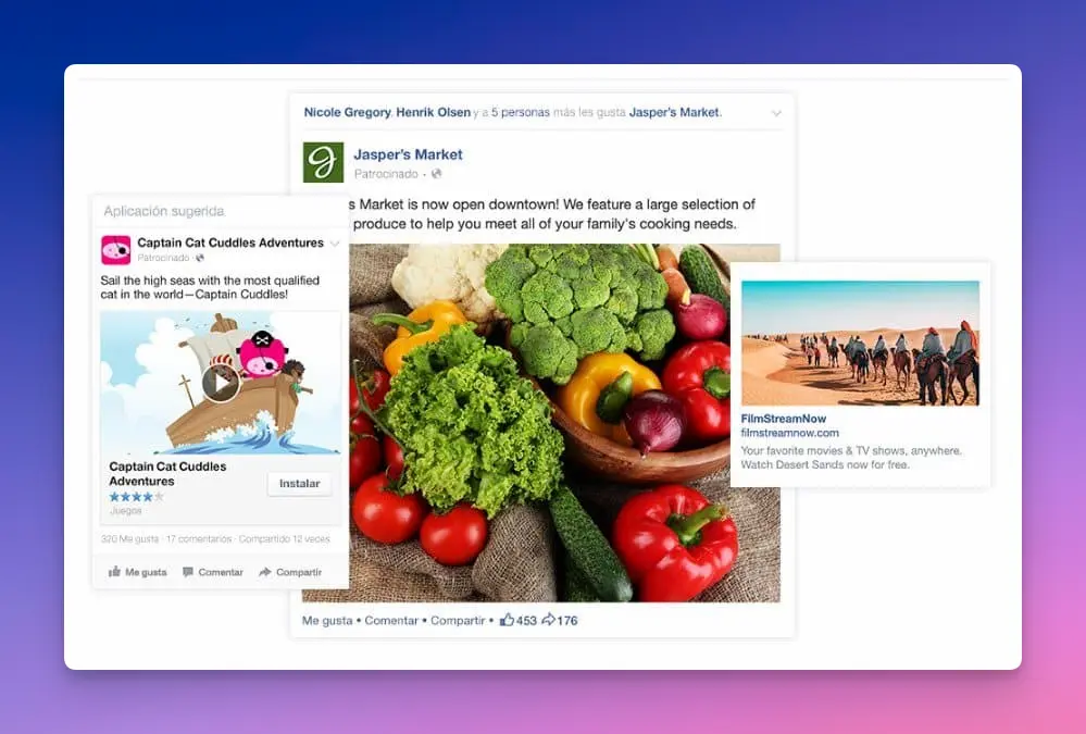Diferentes tipos de anuncios en Meta Ads