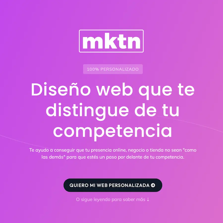 Desarrollo diseño y rediseño web – Javier Marcilla MKTN